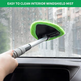 Microfiber Car Windshield Cleaning Tool with Extendable Handle