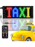 LED Sign, LED Matrix Pixel Panel, 7"X3" Flexible LED Car Sign Matrix Panel USB 5V Bluetooth App Control